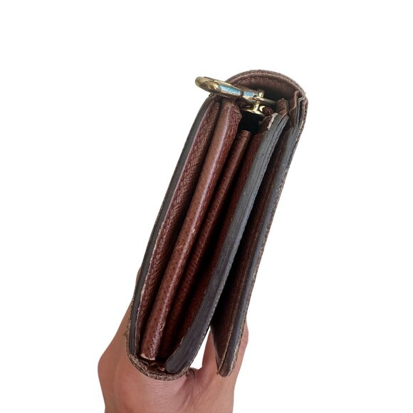 LOUIS VUITTON Porte Monnaie Brown Monogram Tresor Wallet - Picture 10 of 11
